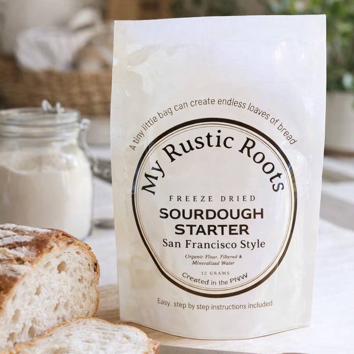 My Rustic Roots - Wholesale Bread Mix - Organic, Non-GMO Sourdough Starter | Freeze Dried | 12gm 1