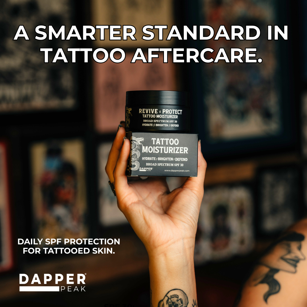 Dapper Peak - Wholesale Tattoo Enhancer - Revive and Protect Moisturizing Tattoo Cream with SPF 304