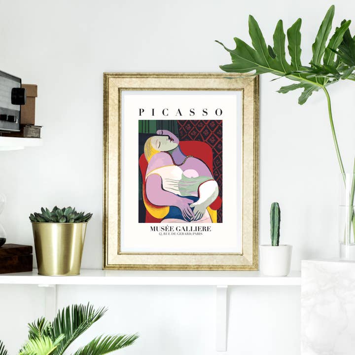 Magnifique Hearts – Engroshandel Kunsttryk – Picasso The Dream - plakat fra kunstudstilling, forskellige størrelser1