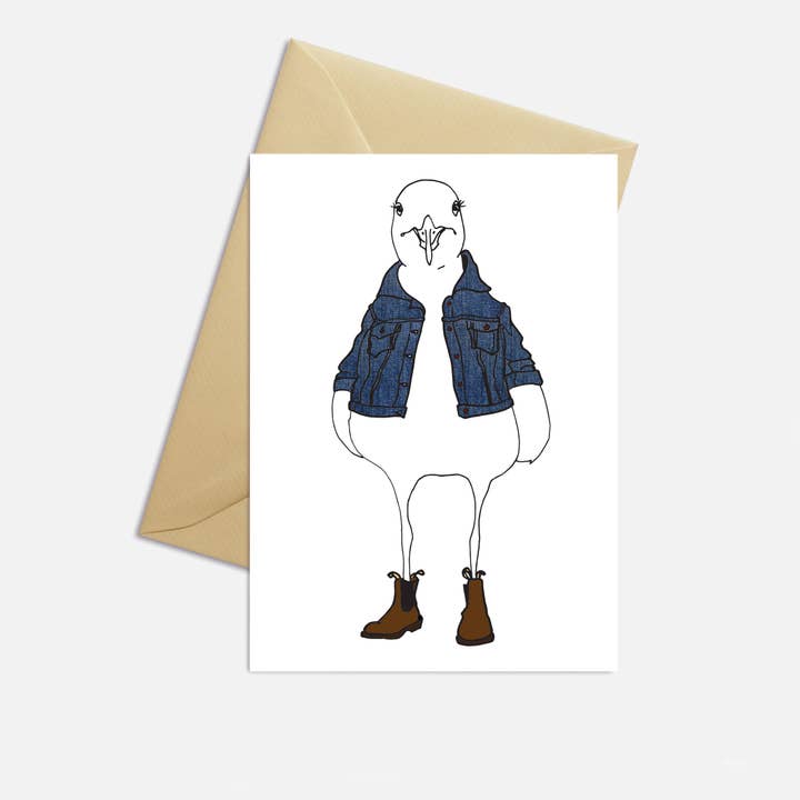 Mother's Day Card Denim Jacket Greeting Card for wholesale by Here On Lake Huron
