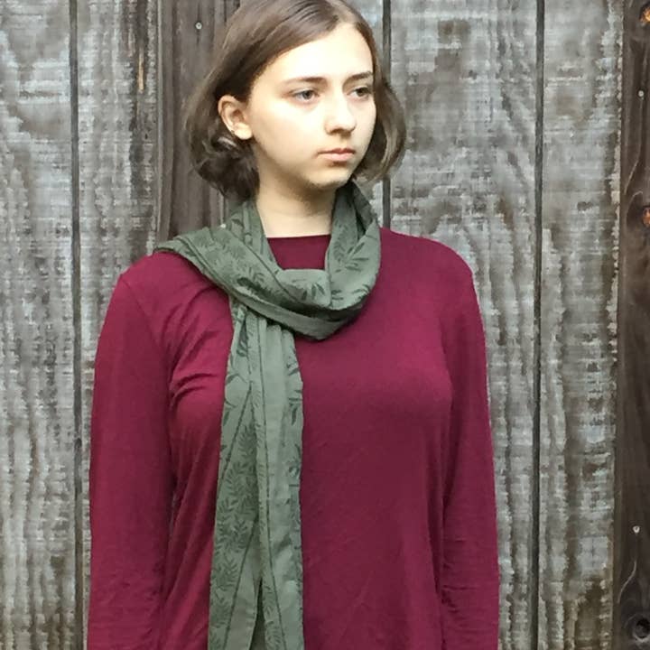 Mehera Shaw - Wholesale Scarf - Women's - Scarf in Cotton Voile - Block Print6