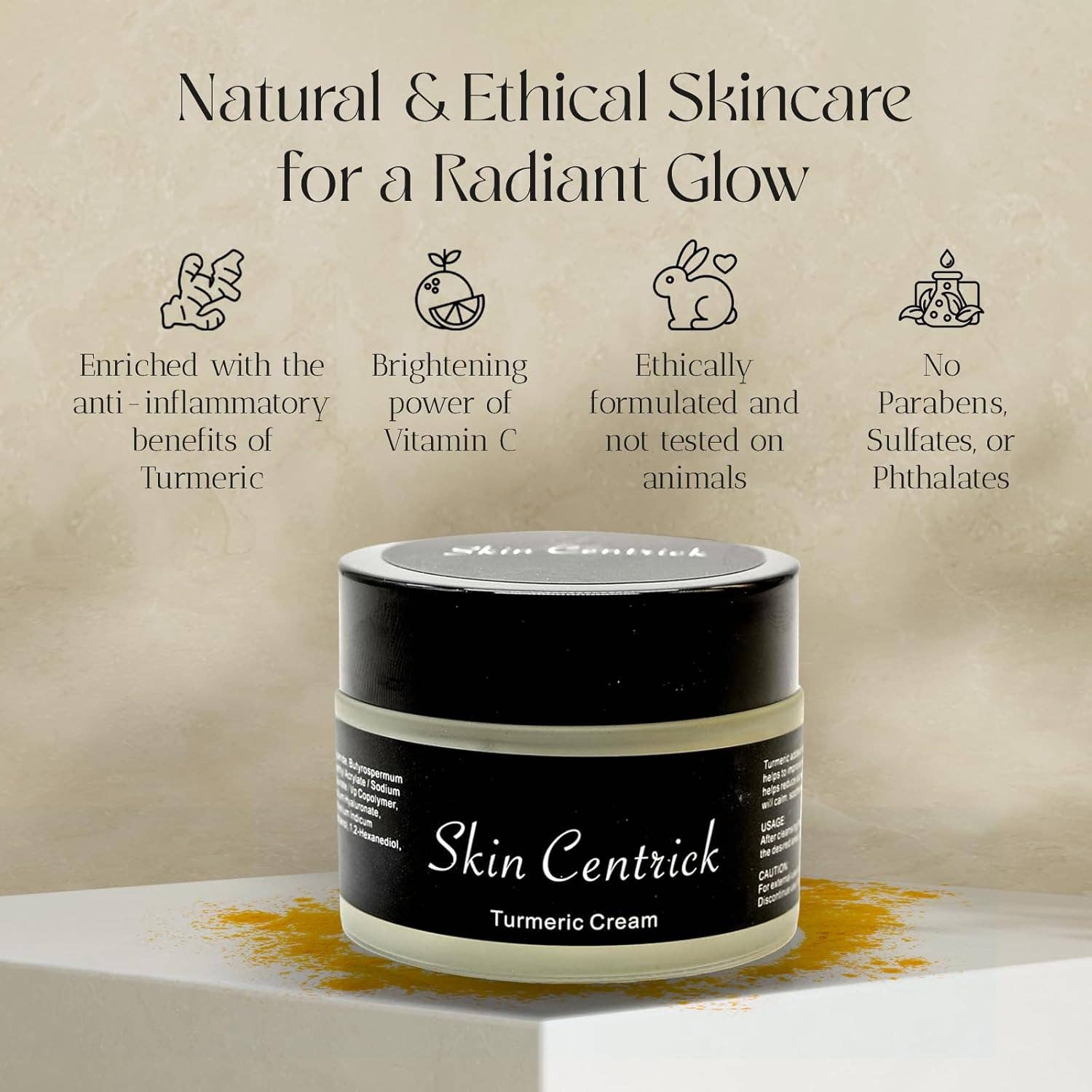 Skin Centrick – wholesale Facial moisturiser – Turmeric Cream2