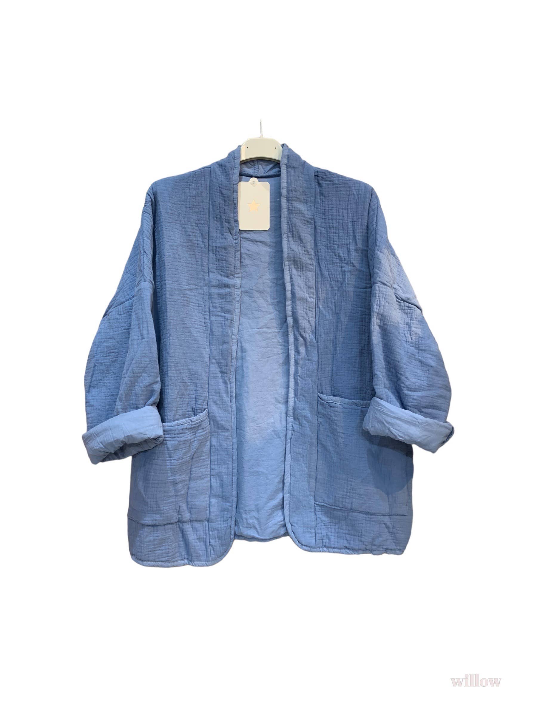 Moonsun – Großhandel Jacke – Damen – Sommerjacke aus Baumwoll-Gaze mit lockerer Passform9