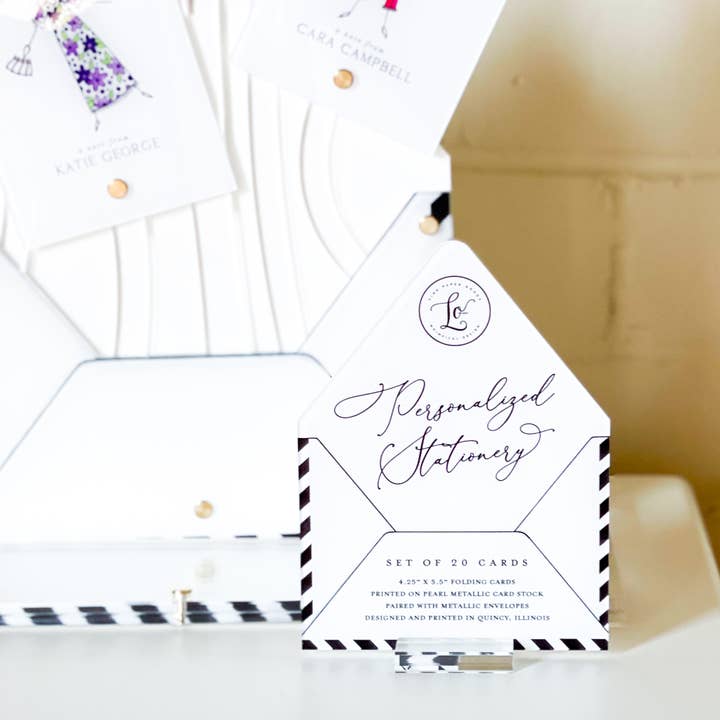 LO in LONDON® - Wholesale Stationery/Notecard Set - PERSONALIZED STATIONERY DISPLAY- MADE TO ORDER2