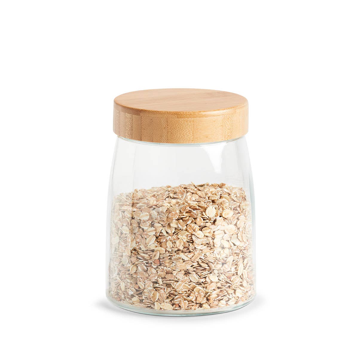 transparent Storage jar with bamboo lid, 1300 ml for wholesale on Faire1