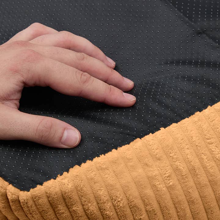 CAFIDE - Wholesale Pet bed – Dog - Snozy Mustard Velvet Dog Bed5