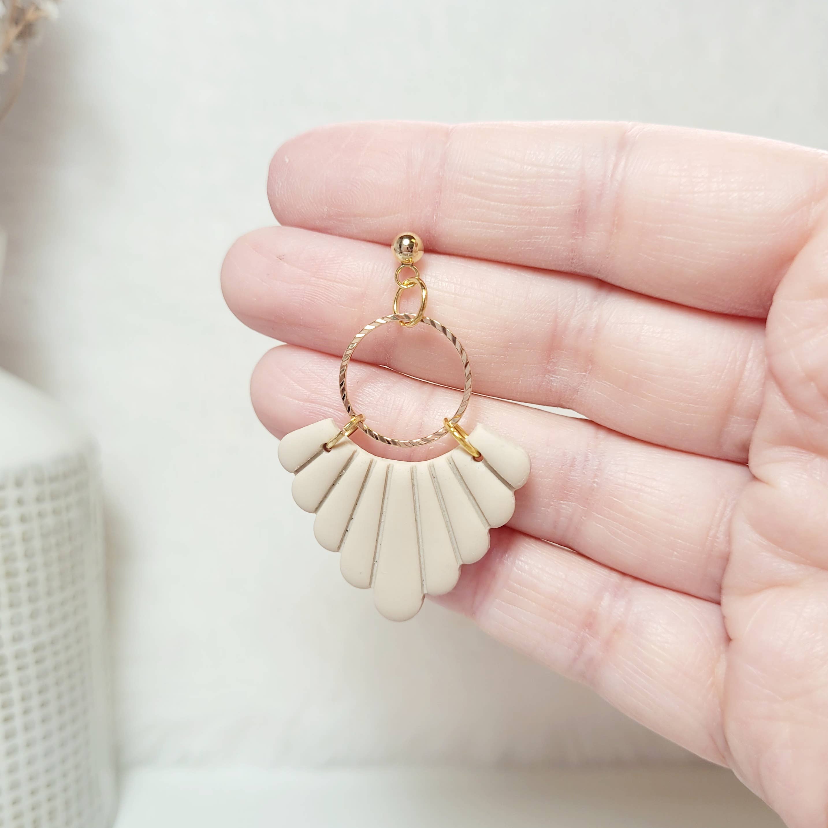 Spiegel Clay - Wholesale Dangle Earrings - Scallop dangles4