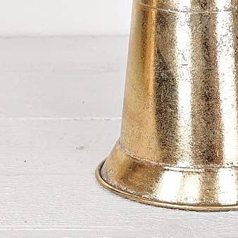 Impressive Enterprises, Inc. - Wholesale Ornament - M30870- Metal Bell w.Loop-Brushed Gold Height=9", Width=6.752