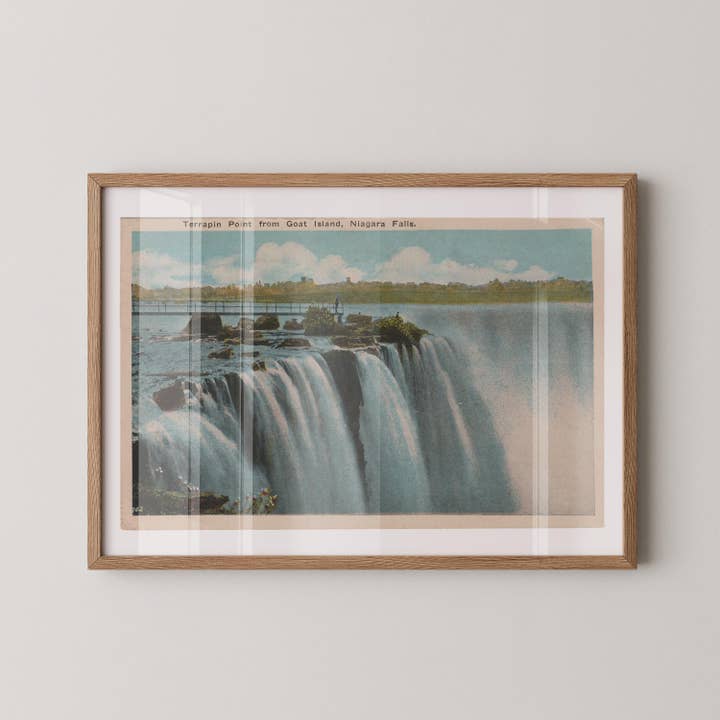 Konsttryck vykort av Niagarafallen konstpapperstryck för wholesale av Retrospect Studios