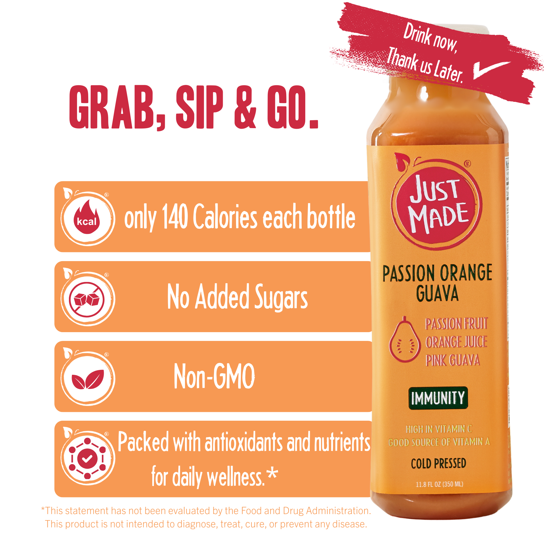 Just Made Foods - Wholesale Fruit Juice - Passion Orange Guava2