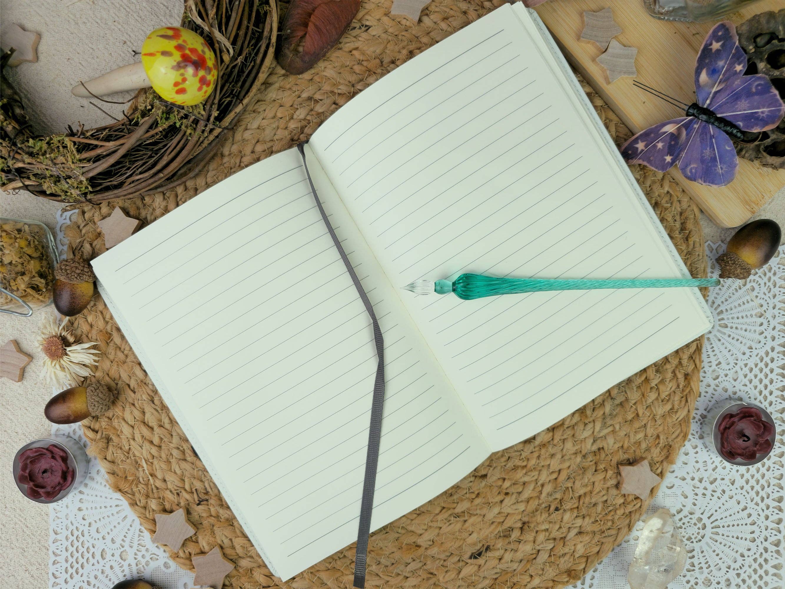 Wings of Fantasy – wholesale Journal och dagbok – Whisper and Wind Flying Fox Journal | A5 Veganskt Läderanteckningsbok | Present för Fantasy- och Naturälskare | Resedagbokspresent | Present till Författare2