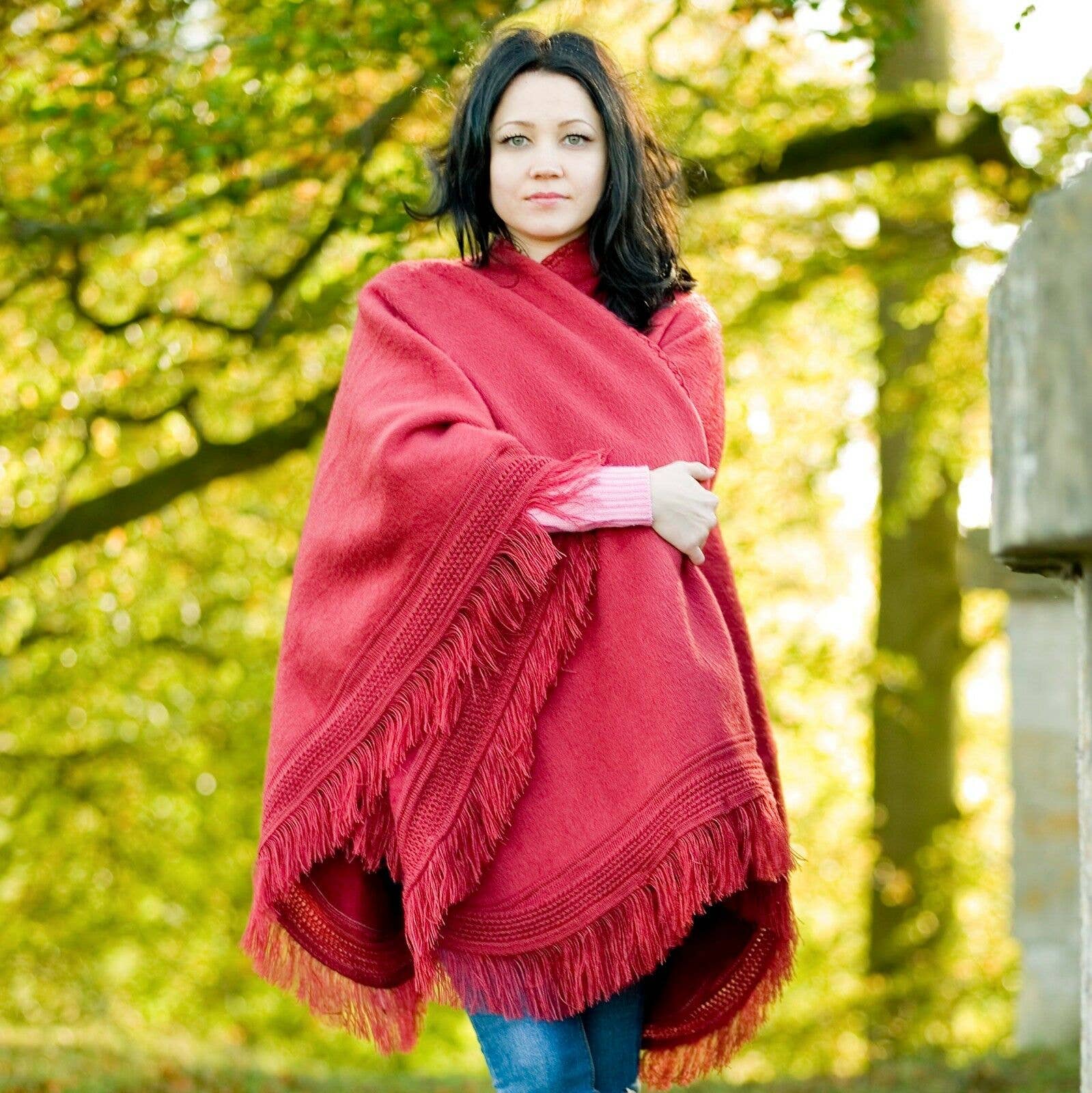 ECUALAMA - Wholesale Poncho - Women's - Baby Alpaca Wool Poncho Cape Wrap Shawl Coat