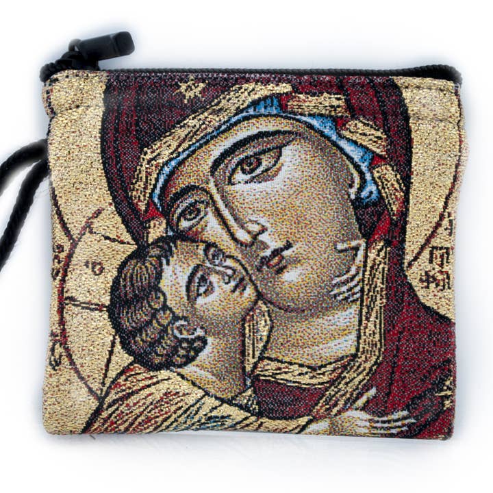 Village Gift Importers - Wholesale Pouch - Unisex - Our Lady / Christ the Teacher Rosary Case0