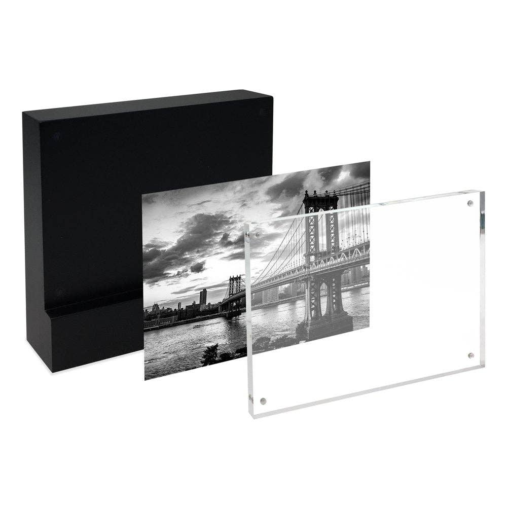 Isaac Jacobs International - Wholesale Picture Frame - Isaac Jacobs Wood Block Magnetic Acrylic Picture Frame14
