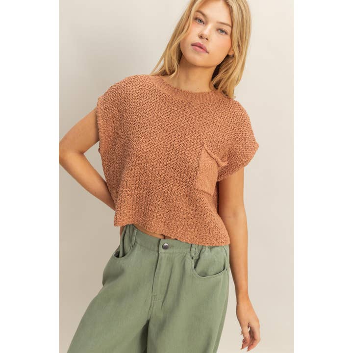 HYFVE - Wholesale Knit Sweater - Women's - Pocket Detail Sweater Top13
