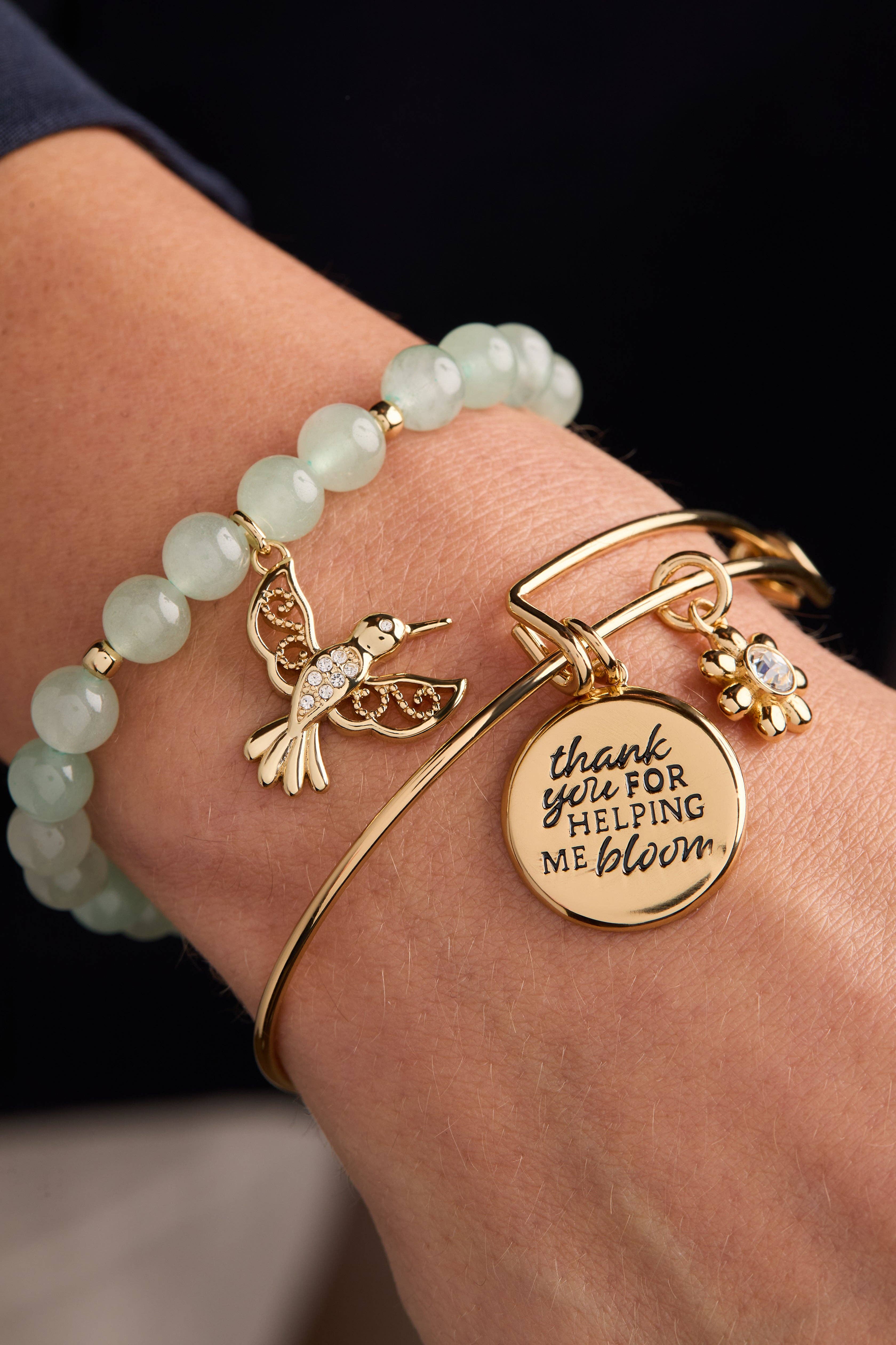 Alex and Ani - Wholesale Charm/Dangle Bracelet - Hummingbird Gemstone Bolo Bracelet1