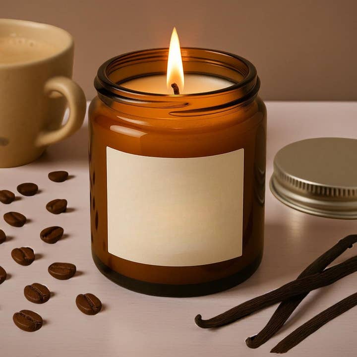 Vela Perfumada de Marca Branca – 90g Vidro Âmbar - Grasse e outras tendências em Compre velas para B2B. Devoluções gratuitas e condições de pagamento a 60 dias na Faire na Faire.