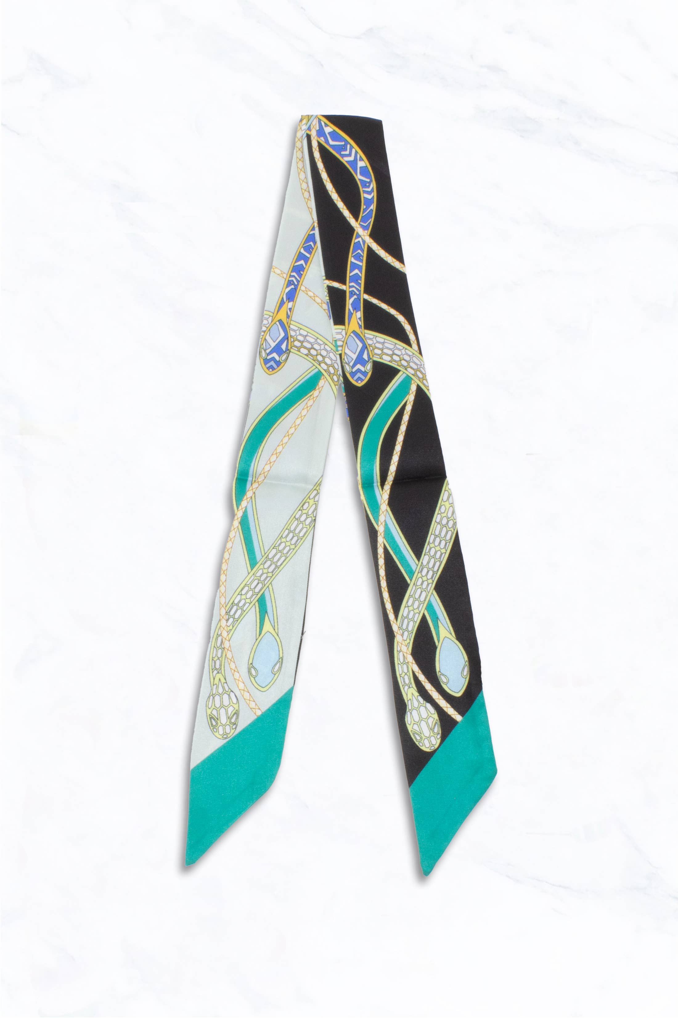 Suzie Q USA – wholesale Scarf – Women's – Elegant Snake Rope Accent Thin Scarf4