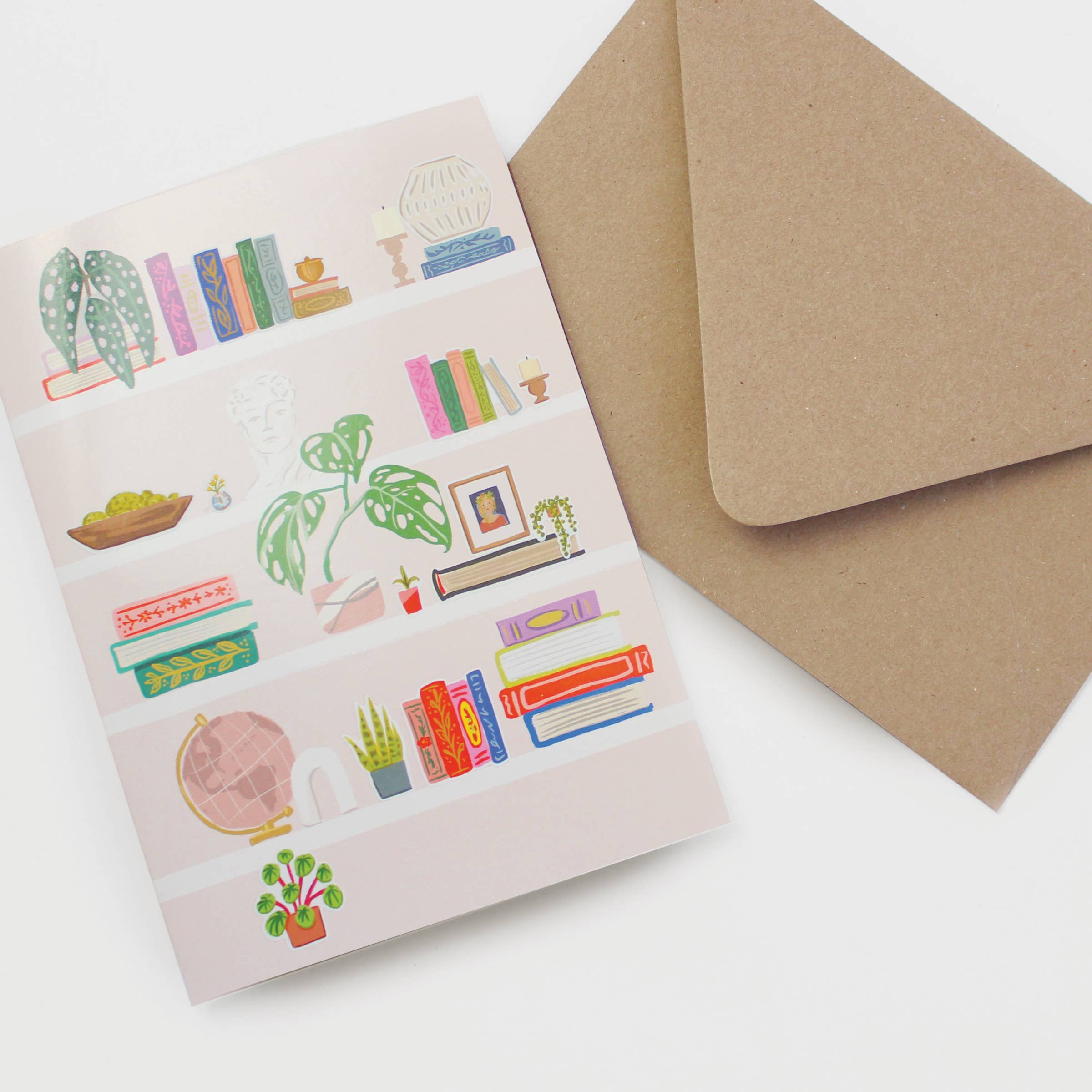 Inklings Paperie - Wholesale Everyday Greeting Card - Sticker Scene Card - Shelfie2