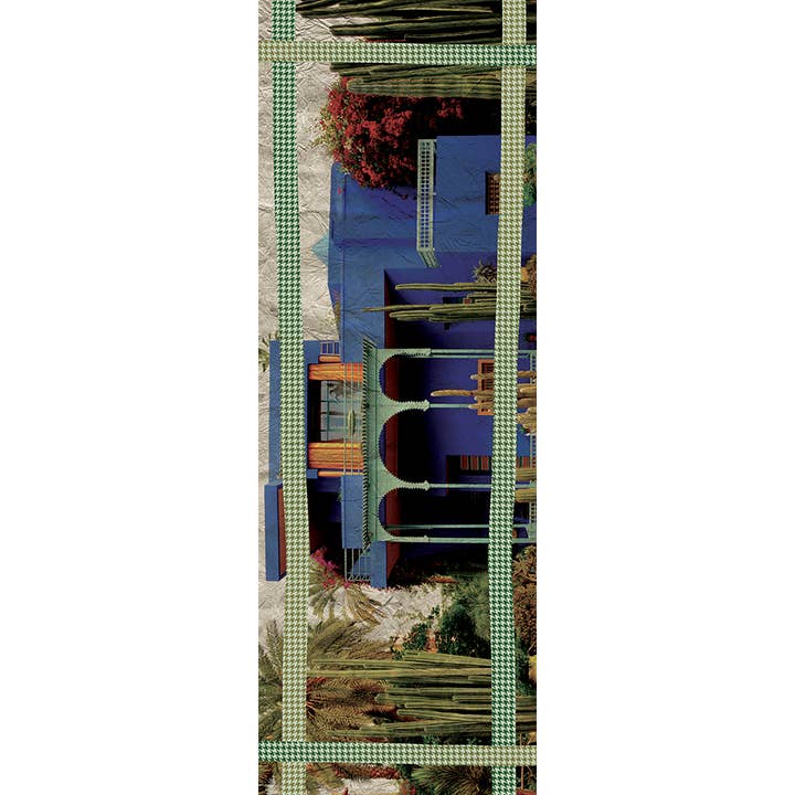 Grande cachecol de lã merino MAJORELLE por atacado de FST le french studio