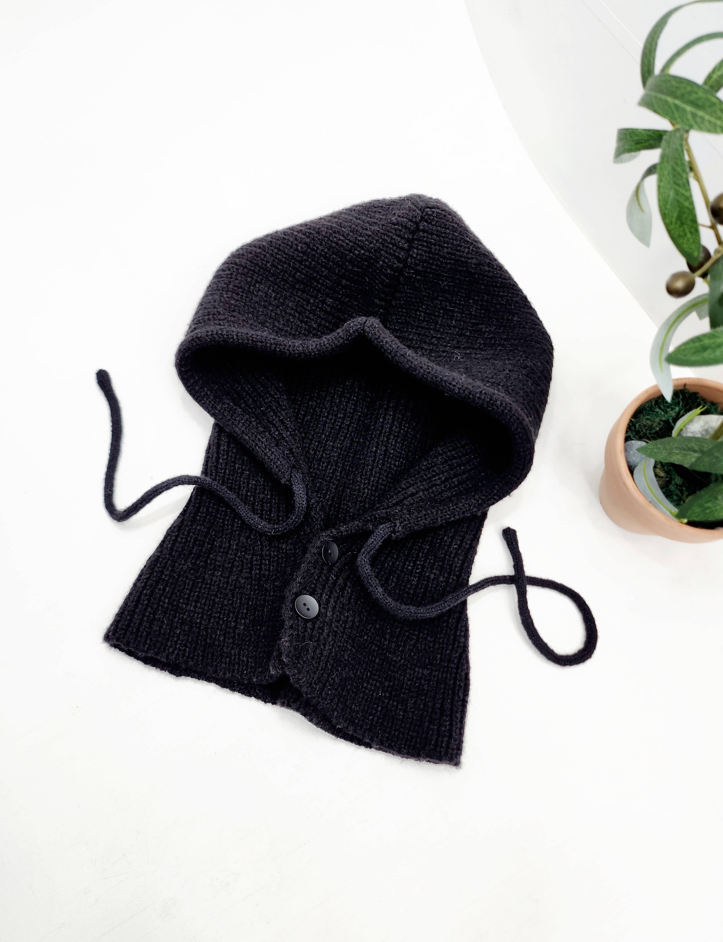 Comfortarians - Wholesale Balaclava - Women's - Sweater Knit Wool Hooded Winter Balaclava Hat2