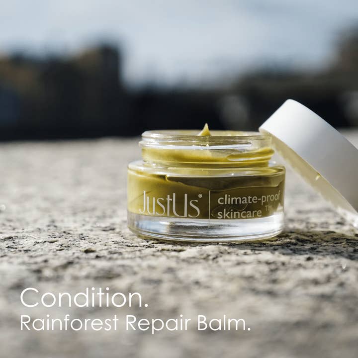 Condition. Regnskovsreparationsbalsam - Beroligende fugt til reparation, rødme, + reaktiv hud for engroshandel hos JustUs Skincare