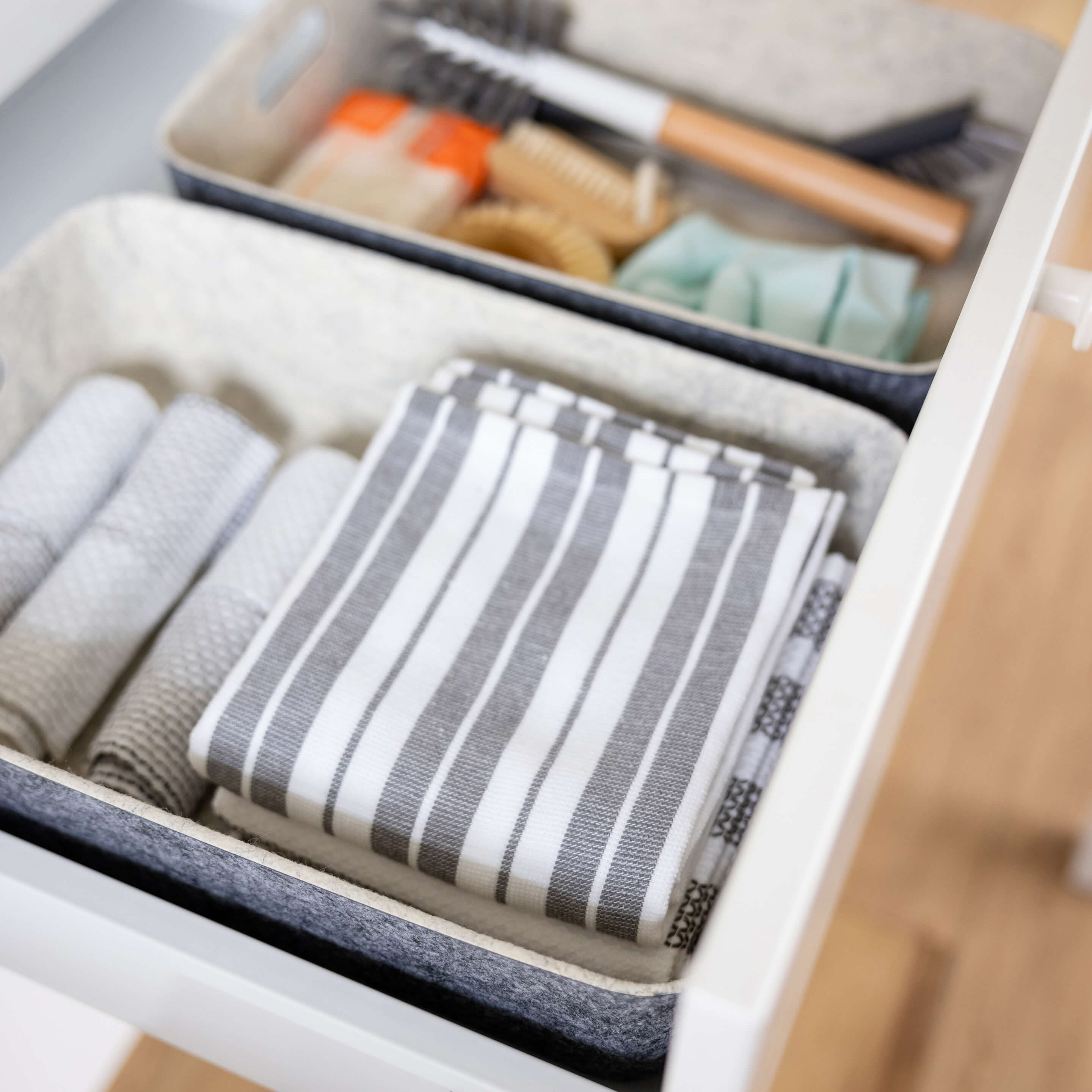 Three by Three Seattle - Wholesale Storage Bin - reSTAK recycled FELT storage medium short bin6