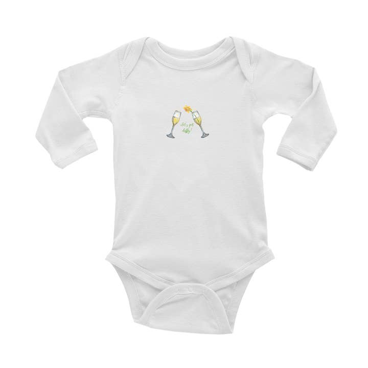 laten we gek worden baby grijp een longsleeve voor wholesale door Tina Labadini Designs