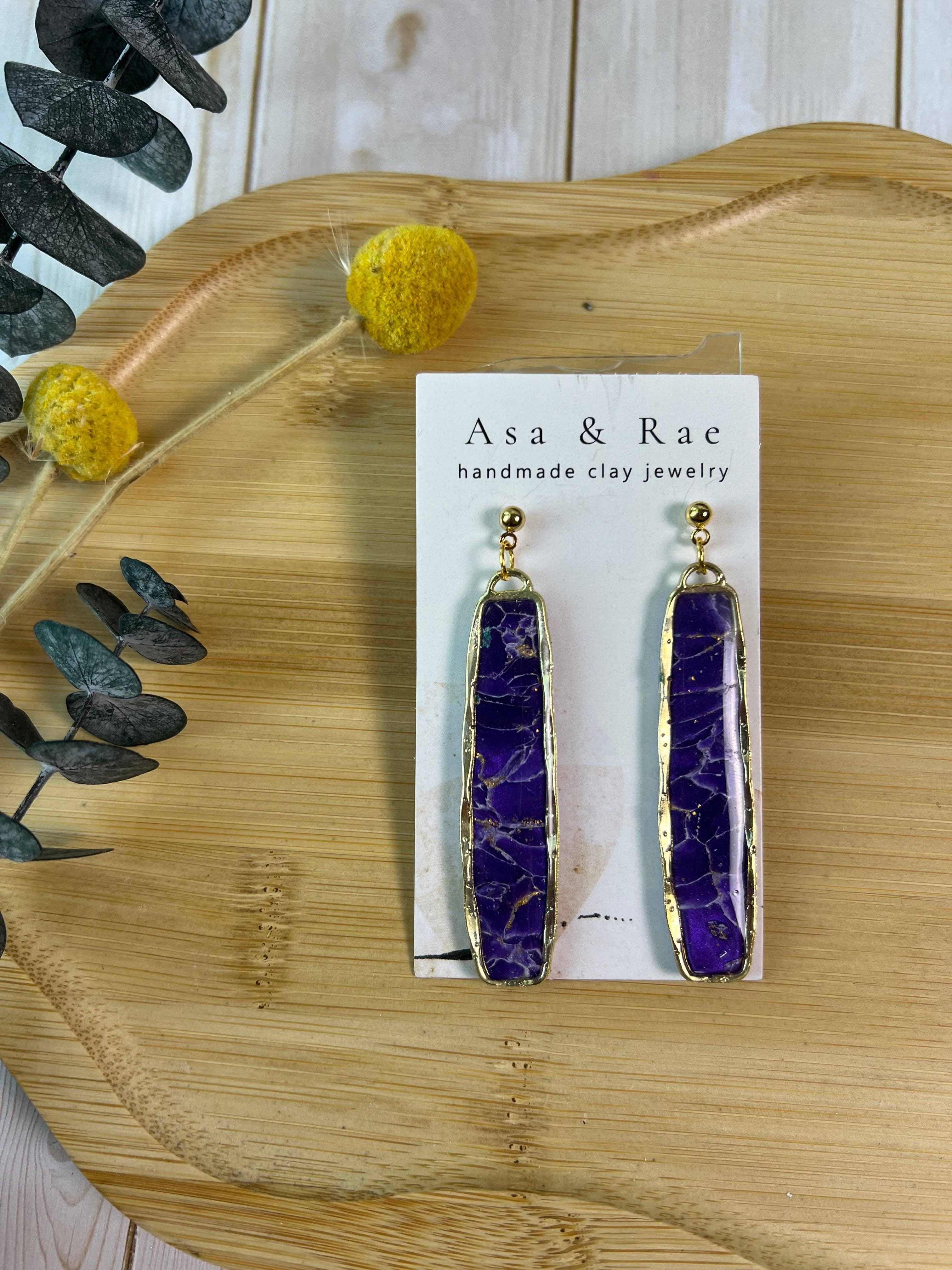 Asa&Rae - Wholesale Dangle Earrings - Oblong Rectangle Dangle12
