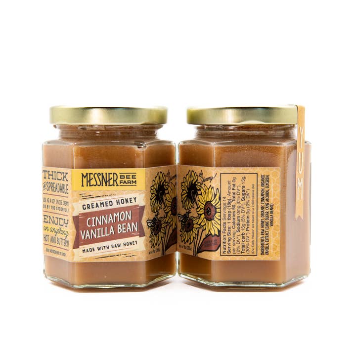 Messner Bee Farm - Wholesale Honing - Kaneelhoning met vanillebonen en room/9 oz. /Kansas City