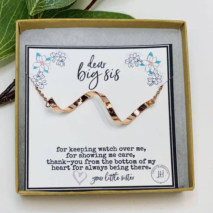 Little Happies Co - Wholesale Pendant/Charm Necklace - Gift for older sister, Big sister gifts, Big sis necklace, Unique birthday gifts for sister, Gift for sister, Gift ideas for sister birthday6