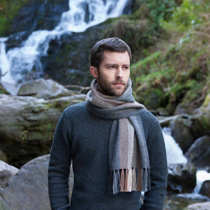 Mucros Weavers - Wholesale Scarf - Men's - Alpaca Scarf A180