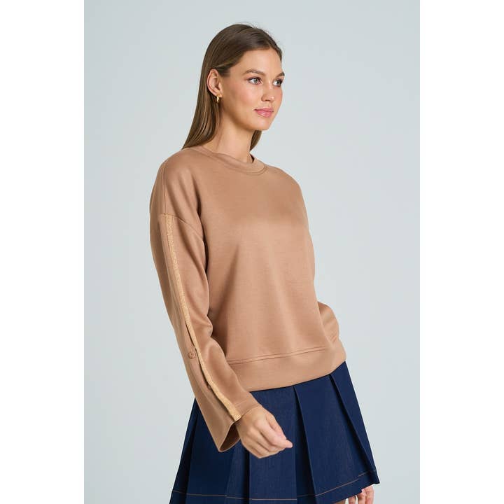 Premium Scuba Sweatshirt with Gold Trim for wholesale by The GREii