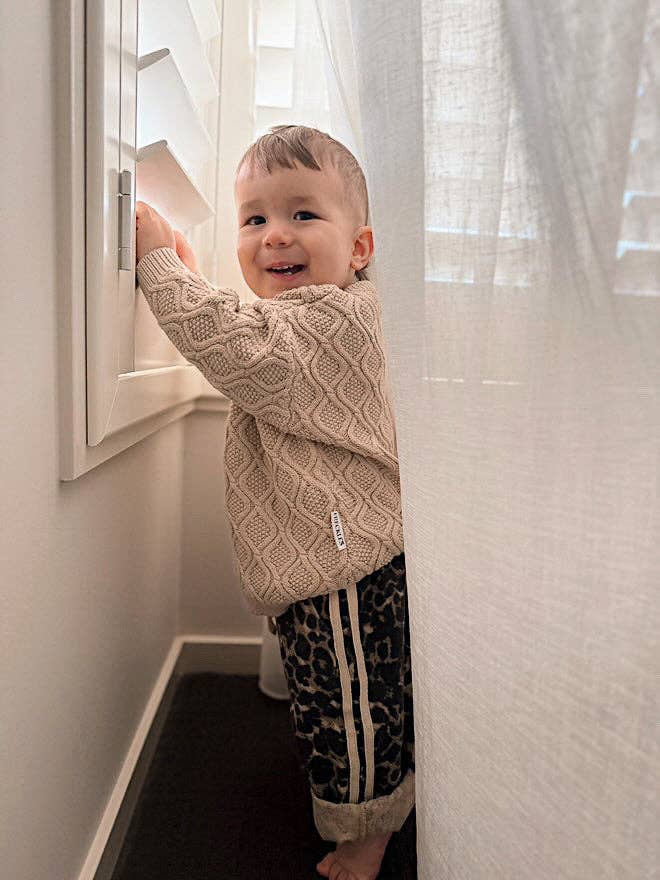 FRECKLES the label - Wholesale Pants - Kids - Little Cub Denim Track Pants | Leopard Racer3