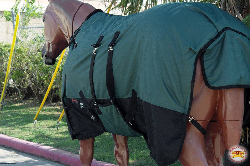 HILASON 1200D Winter Waterproof Poly Horse Blanket Belly Wrap Green | Turnout Blankets for Horses for wholesale on Faire4