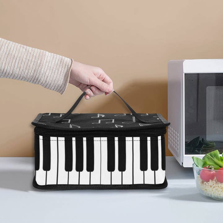 Tune In Keys Insulated Lunch Tote for wholesale by Pioneer Kitty Market