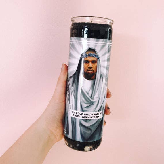 Saint Kanye West | Yeezy Prayer Candle for wholesale by Ain't Saint