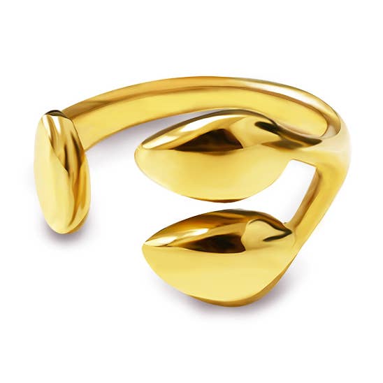 ANELLO ABERTO AJUSTÁVEL FOLHAS - YC25312B411 por atacado de AMORINO SRL