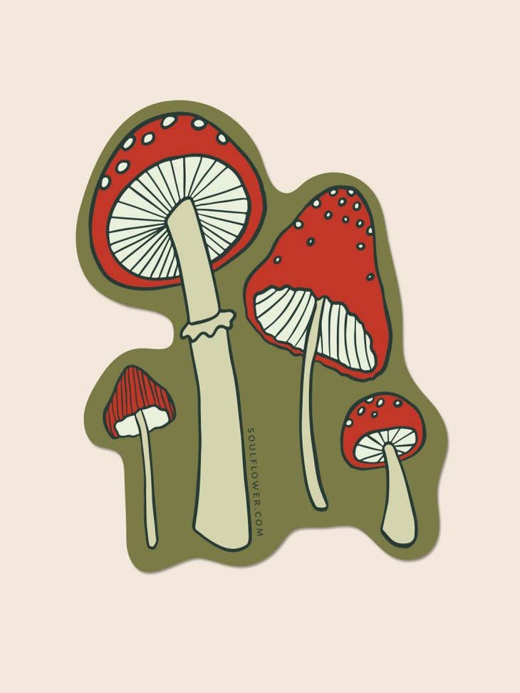 Stickers pour enfants Rouge champignons