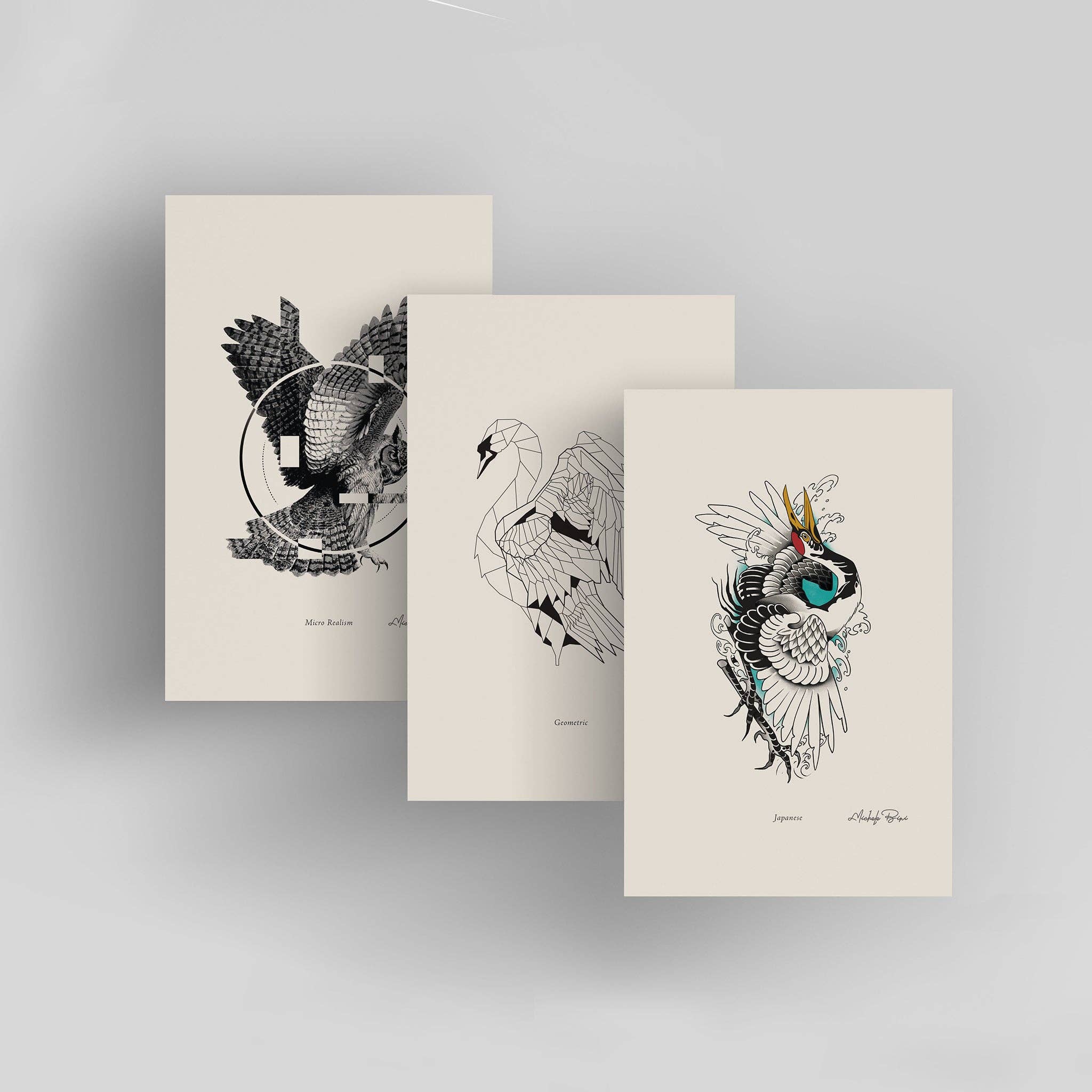 Addvent Italy – wholesale Art print – 12 Tattoo Styles/Small Art Prints11