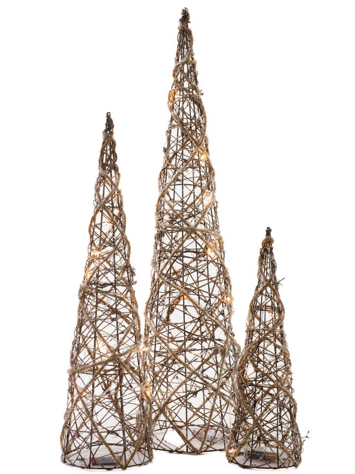 Brun Glitrende Belyst Accenttræsæt for engroshandel hos Starlight Collection