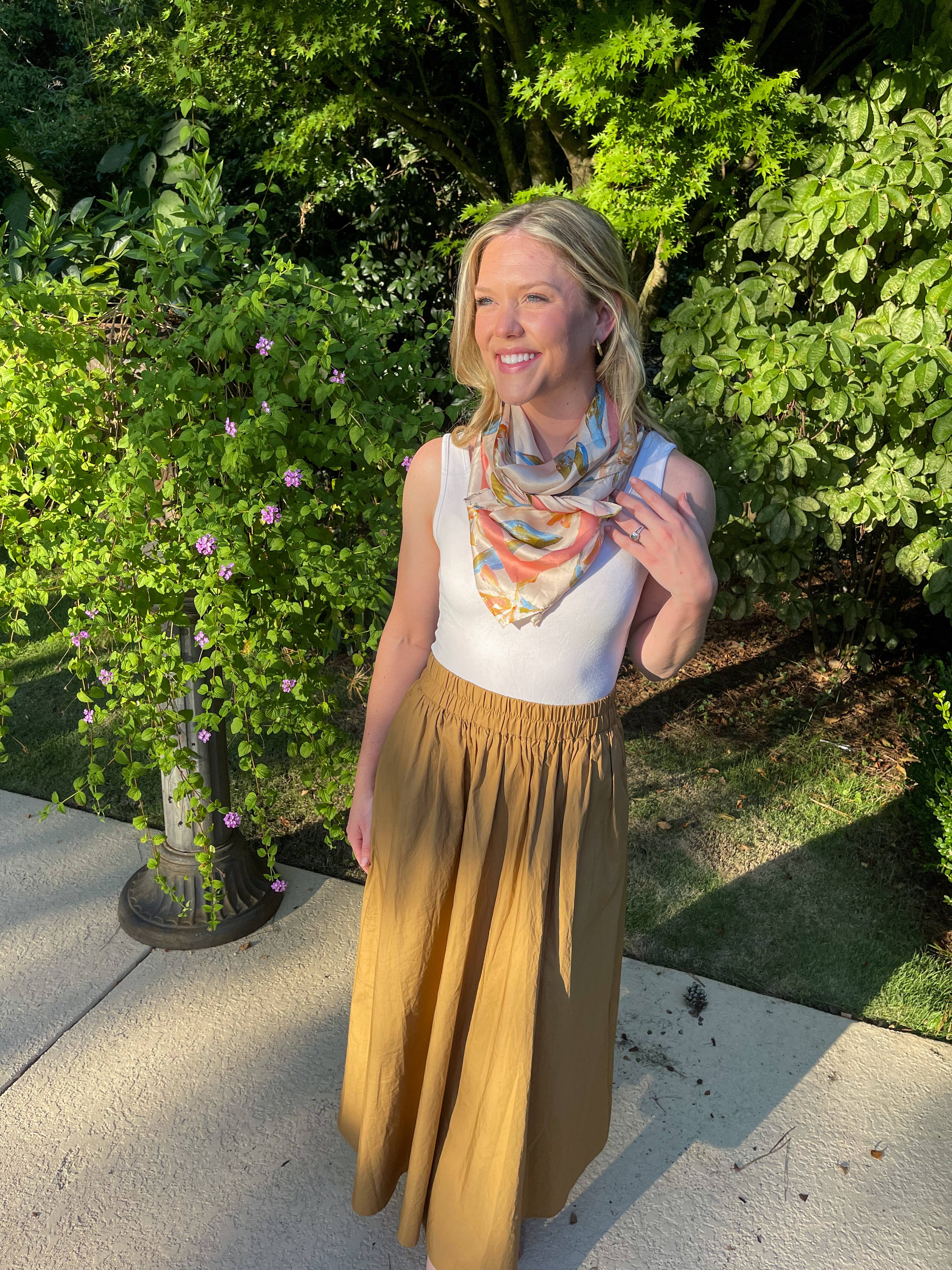 Dallis Foshee Art & Design, LLC - Wholesale Scarf - Women's - Blush Botanical Scarf2