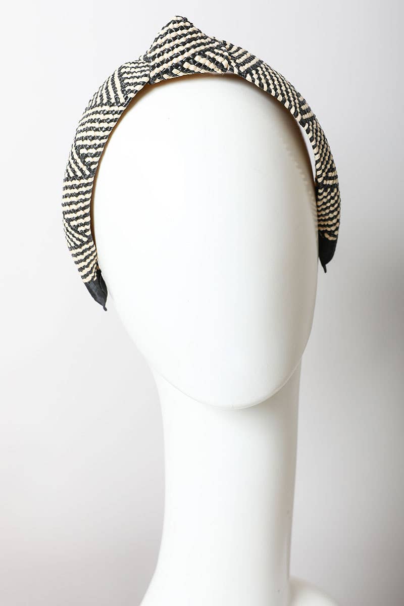 Leto Accessories - Wholesale Fashion Headband - Women's - Bohemian Straw Rattan Knotted Headband1