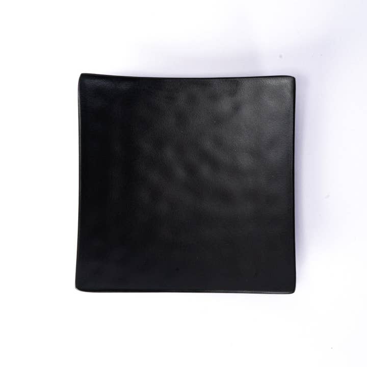 Urban Tokyo - Wholesale Dinner Plate - 6"L Square Plate Matte Black Melamine Series (12/96)2