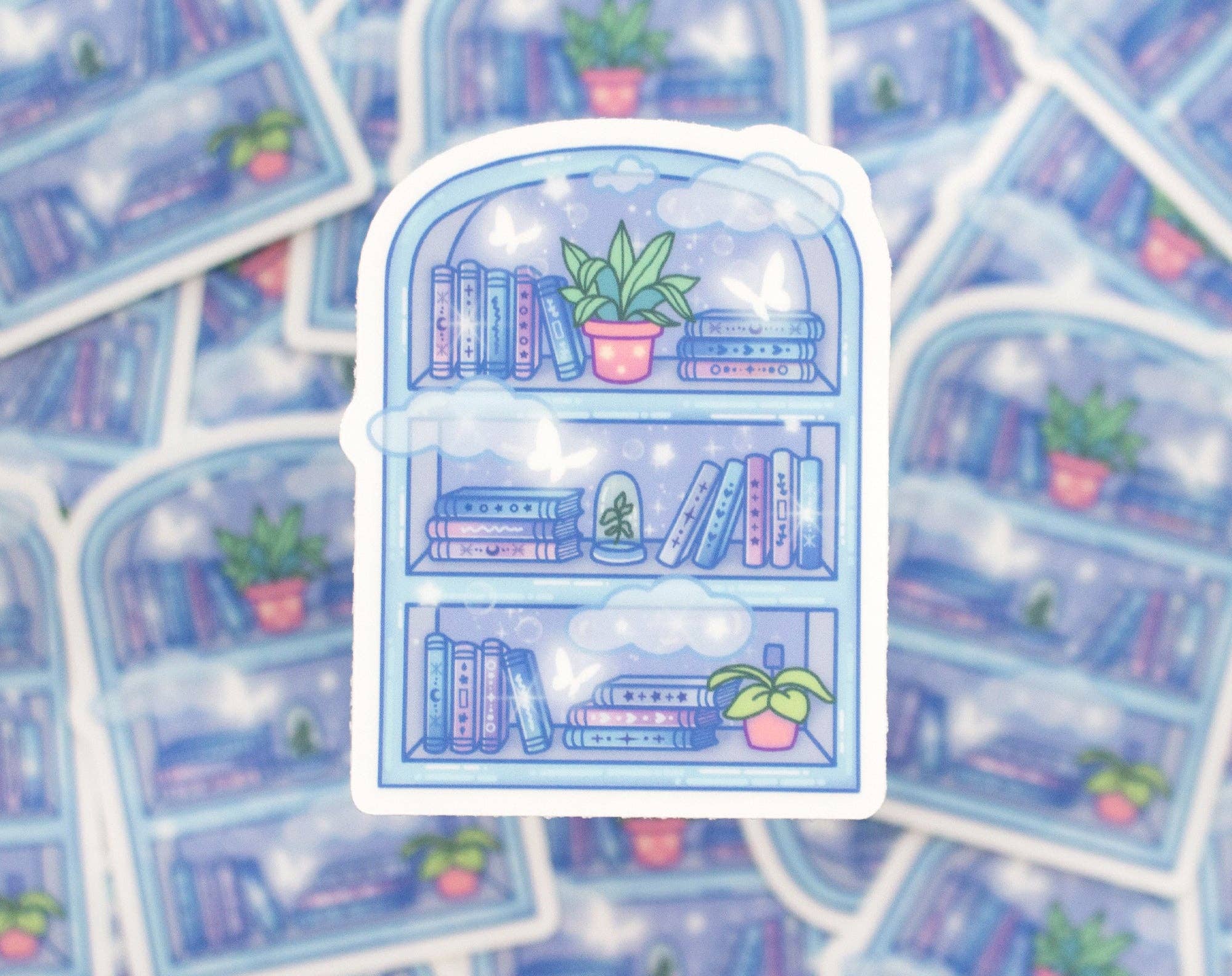 Unicorn Eclipse - Wholesale Sticker - Bookshelf Clear Sticker1