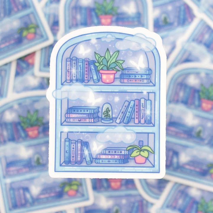 Unicorn Eclipse - Wholesale Sticker - Bookshelf Clear Sticker1