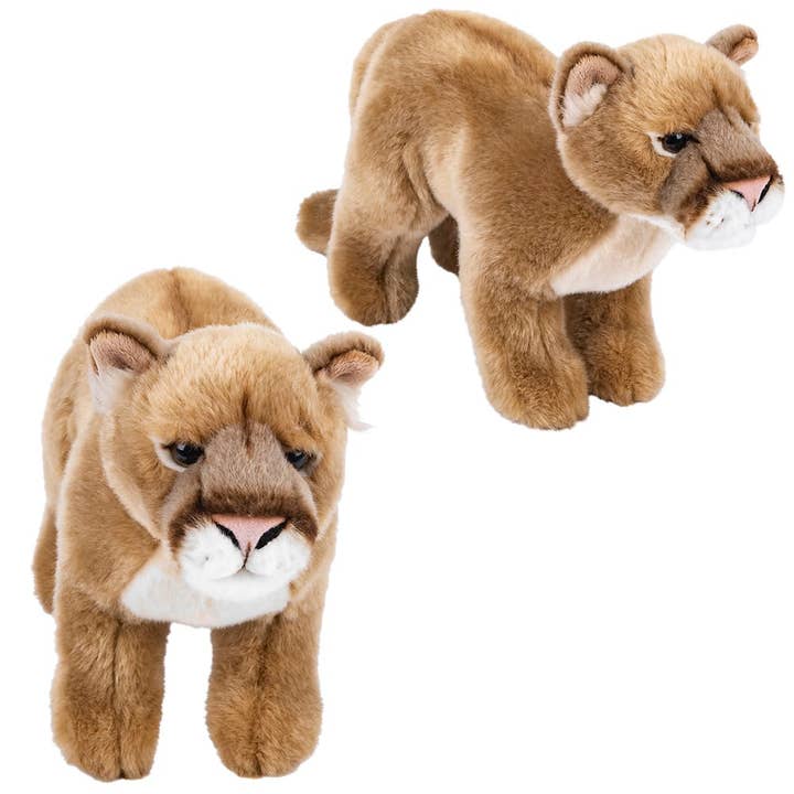 12" HEIRLOOM MOUNTAIN LION LLB Plush Toys for wholesale by La Luna Bella - Toys