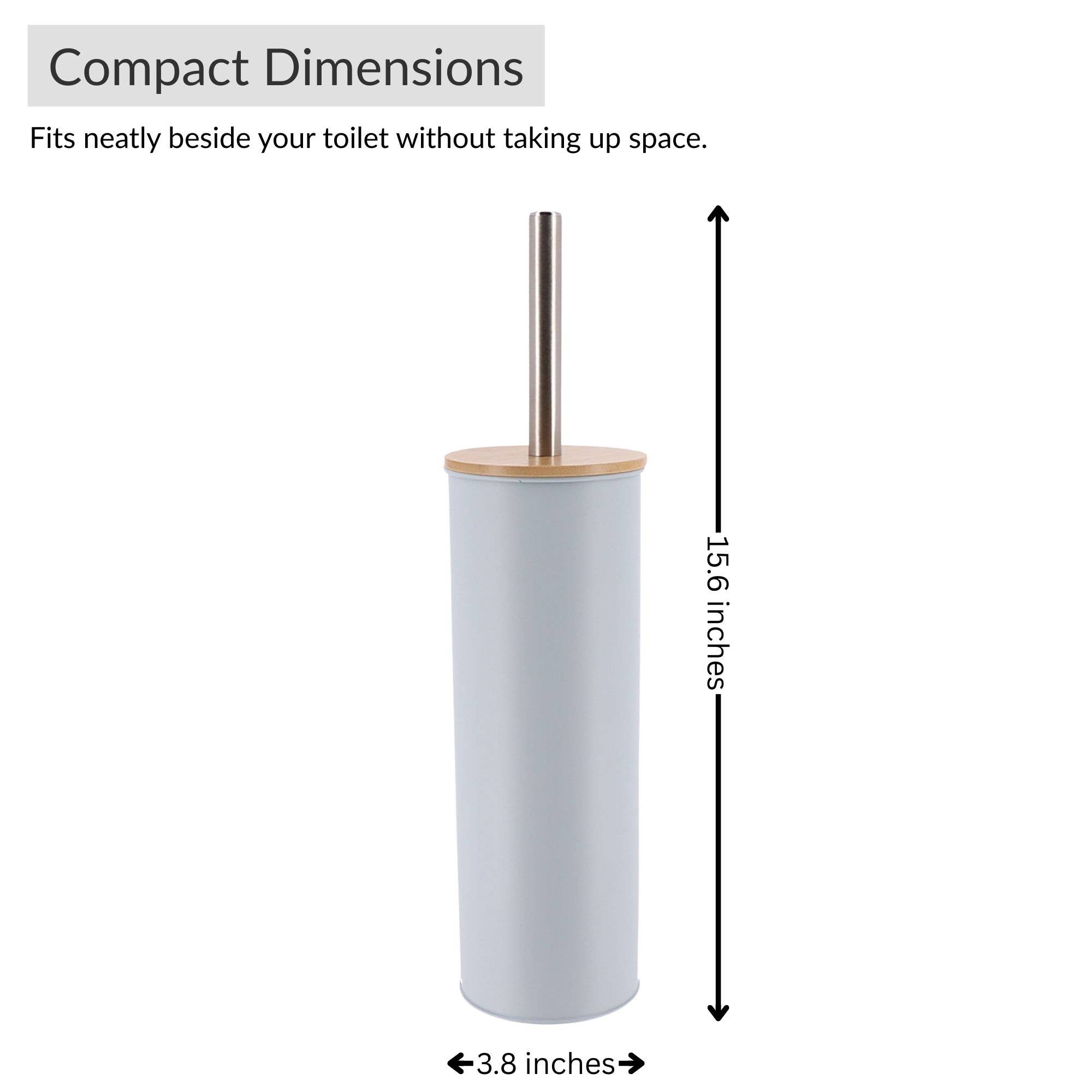 Evideco French Home Goods - Wholesale Toilet Bowl Brush - Metal Toilet Brush and Holder Set With Bamboo Lid13