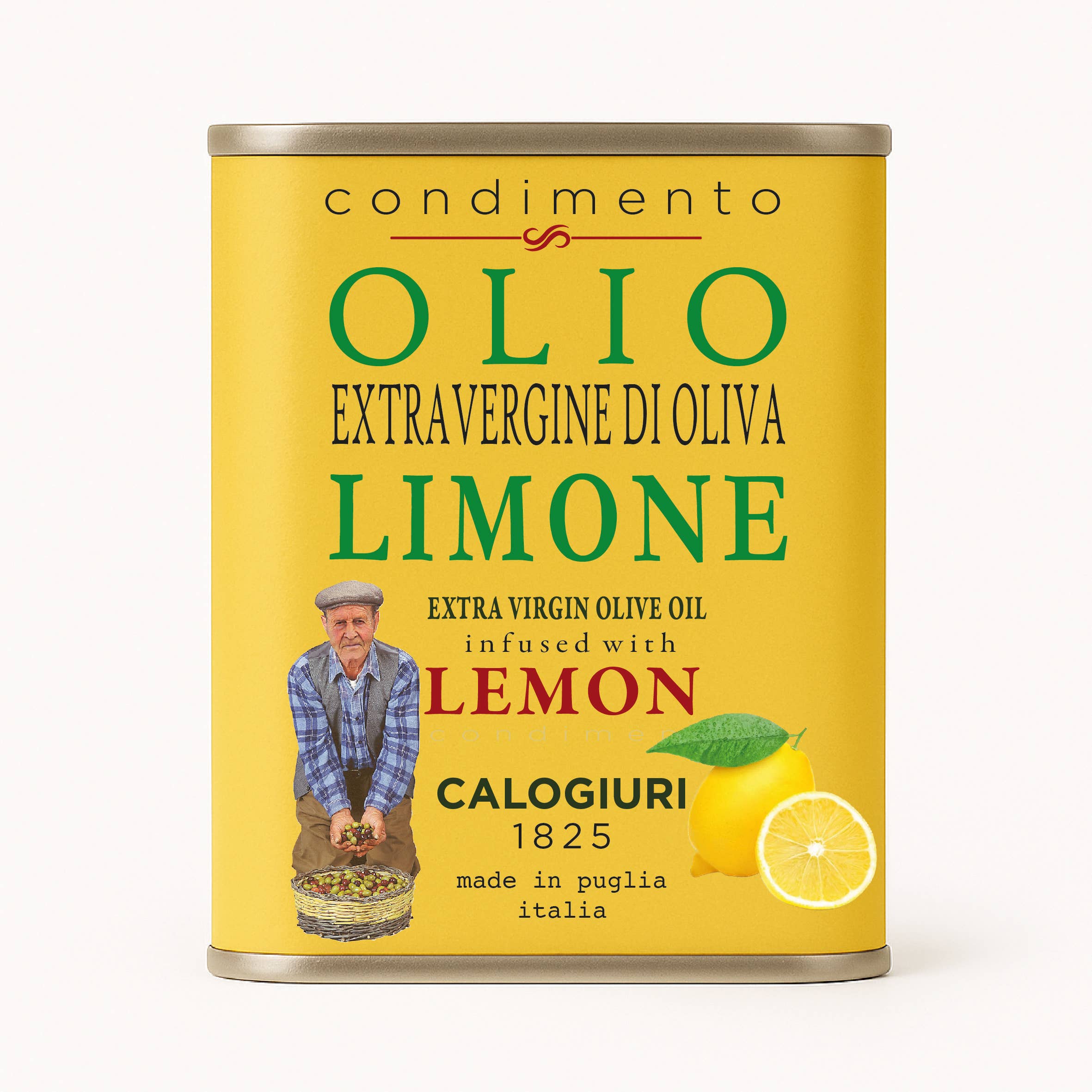 Vincotto Balsamico Gianni Calogiuri Azienda Agricola - Wholesale Olive Oil - Flavored ExtraVirgin Olive Oil Tin Set. Small Size,Big Taste1