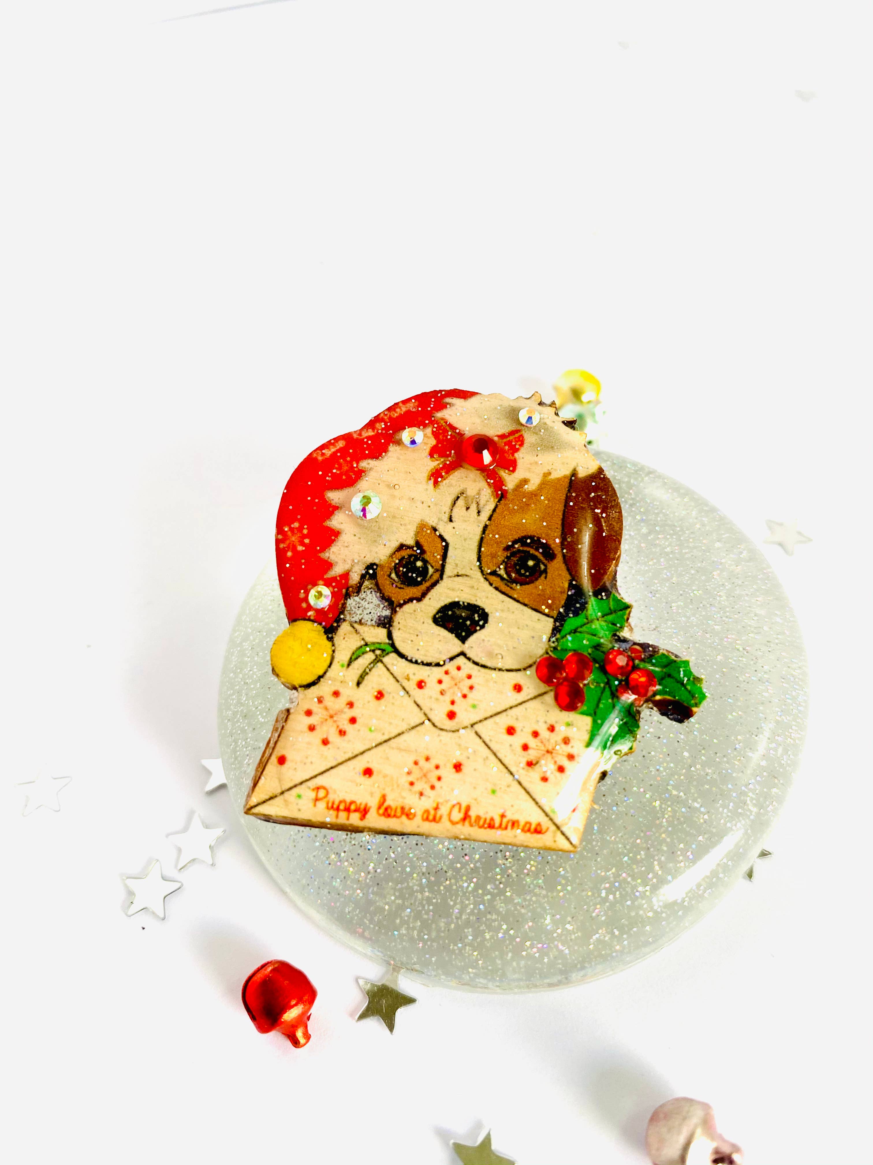 Rosie Rose Parker – Engroshandel Broche – hund gaver jul broche hvalp gave smykker uk